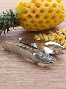 1入組不銹鋼鳳梨眼睛拆卸工具 - 銀色 - 查看 1