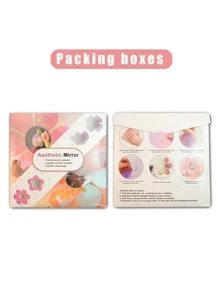 1pc Heart Design Decorative Mirror - Multicolor - View 4