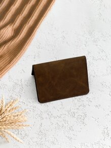 Men Minimalist Card Holder, Gift For Father - Brown - View 2