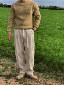 DAZY Men 1pc Solid Slant Pocket Pants - Apricot - View 7