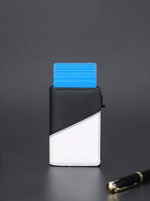 男士雙色卡包 - 黑色 - 查看 6