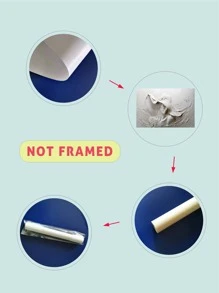 1 Piece, Simple Hat Wearing Girl Poster, Waterproof Oil Canvas, Used For Decorating Girls' Bedrooms, Frameless - Multicolor - View 4