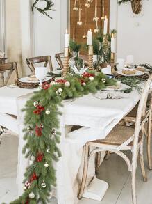 1pc Artificial Plants Xmas Decor Wall Hanging Green Leaves Vine, Wedding Ceremony Decor, Home Bedroom Living Room Bathroom Decor, Outdoor Garden School Birthday Party Supplies, New Year Decoration, Valentine Day, Gift - Multicolor - View 4