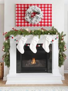 1pc Artificial Plants Xmas Decor Wall Hanging Green Leaves Vine, Wedding Ceremony Decor, Home Bedroom Living Room Bathroom Decor, Outdoor Garden School Birthday Party Supplies, New Year Decoration, Valentine Day, Gift - Multicolor - View 6