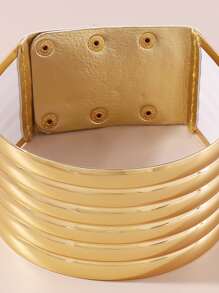 Snap Button Choker - Yellow Gold - View 5