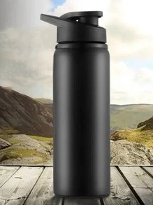 1pc Stainless Steel Insulated Bottle - Black - View 5