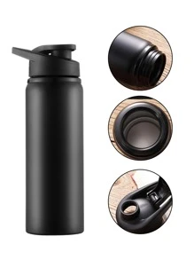 1pc Stainless Steel Insulated Bottle - Black - View 3