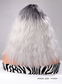 Short Curly Synthetic Wig With Bangs - Multicolor - View 2