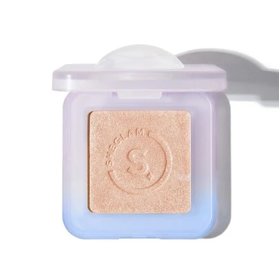 SHEGLAM Moonside Highlighter-Cosmic Stream Powder Highlighter Powder Shimmer Long Wear Brightening Non-Caking Glow Highlighter White Highlighter Brand Beauty Makeup Face Paint Cosmetic For Women Girls Perfect For Spring Summer Ideal For Y2K Fancy Fashion Suitable For Birthday Mother'S Day Gift Rave Party Ready Best Color