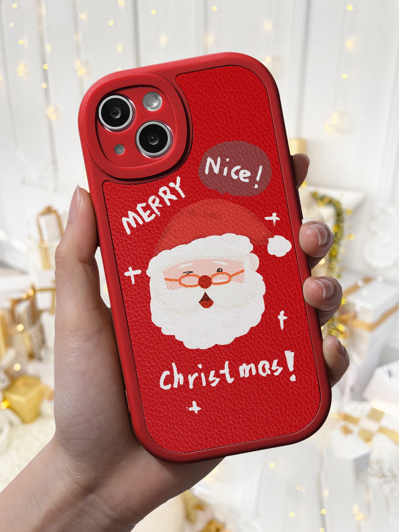 Our Rwyp182- Hand Painted Red Sheepskin Phone Case is such a