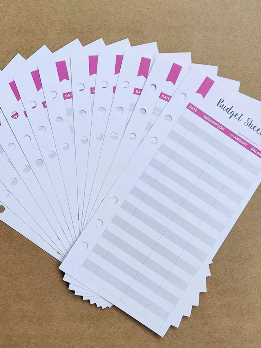 12pcs Budget Planner Plan Note Pad Back To School - Multicolor - View 1