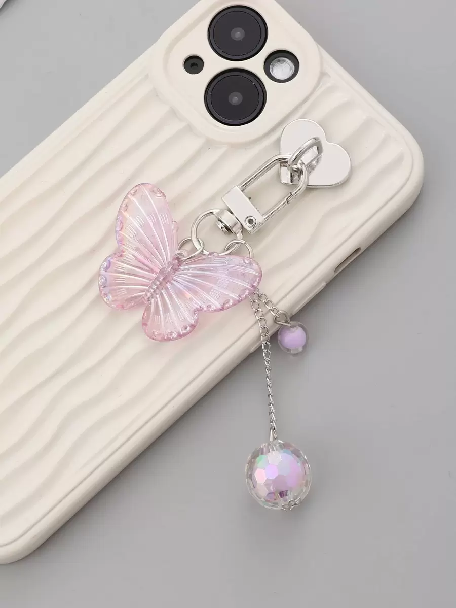 1 dây đeo điện thoại trang trí hình con bướm Quà tặng cho mẹ, gia đình, bạn bè, sinh nhật, ngày lễ, dây đeo điện thoại