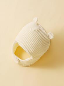 1入組嬰兒素色帽 - 杏色 - 查看 4