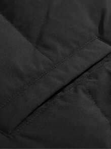 Manfinity Homme Men Plus Zip Up Padded Coat - Black - View 3