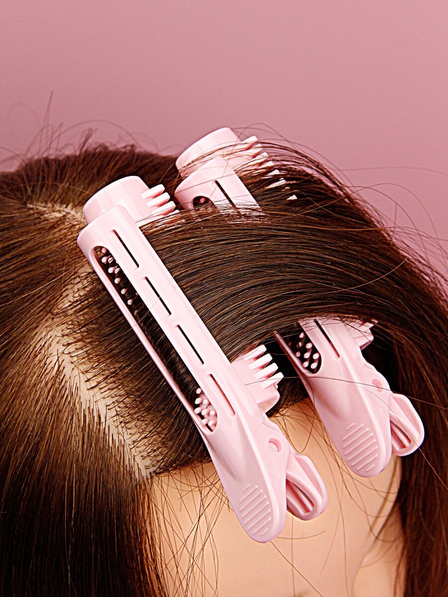 2入組塑料捲髮器，2入組塑料日常可愛耐用便攜式捲發器/捲髮器在家中或在沙龍中用於髮型設計適合所有髮質