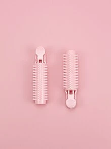 2入組塑料捲髮器，2入組塑料日常可愛耐用便攜式捲發器/捲髮器在家中或在沙龍中用於髮型設計適合所有髮質