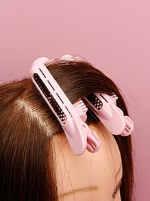 2入組塑料捲髮器，2入組塑料日常可愛耐用便攜式捲發器/捲髮器在家中或在沙龍中用於髮型設計適合所有髮質