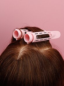 2入組塑料捲髮器，2入組塑料日常可愛耐用便攜式捲發器/捲髮器在家中或在沙龍中用於髮型設計適合所有髮質