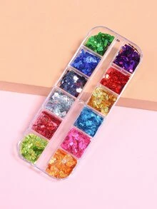 1box Laser Nail Art Sequin - Multicolor - View 2