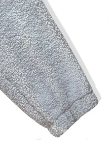 Manfinity Hypemode 男士腰部抽繩絨毛衛褲 - 灰色 - 查看 3