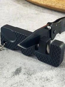 1pc Portable Knife Sharpener - Black - View 4