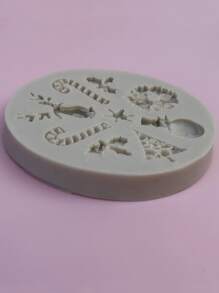 1pc Christmas Candy Cane Design DIY Silicone Mold - Grey - View 2