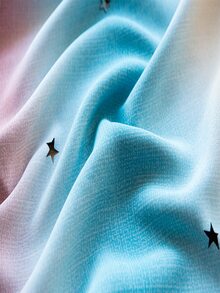 Star Pattern Ombre Single Panel Curtain - Multicolor - View 4