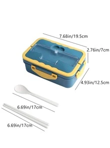 1 pieza Caja de almuerzo de dos tonos - Multicolor - Ver 4