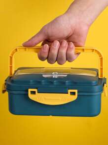 1 pieza Caja de almuerzo de dos tonos - Multicolor - Ver 5