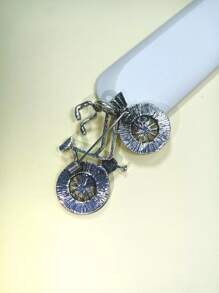 Bicycle Design Brooch - Multicolor - View 2