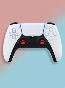 2pcs Cat Claw Print Thumb Grip Cap Compatible With PS4/PS5 - Multicolor - View 2