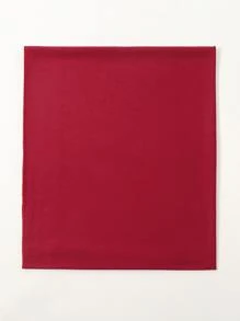 極簡風格素色圍巾 - 酒紅色 - 查看 3