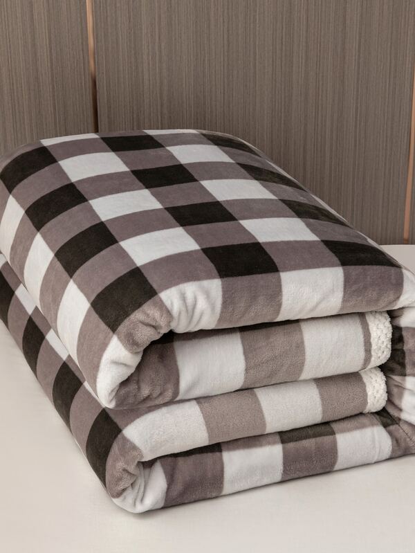 Plaid Pattern Blanket SHEIN USA