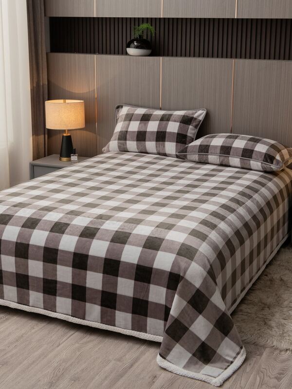 Plaid Pattern Blanket SHEIN USA