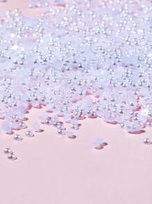 1入組珍珠美甲飾品 - 白色 - 查看 4