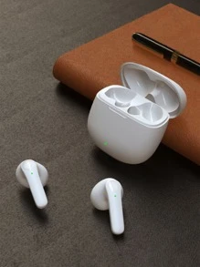 Tws無線耳機,舒適無痛戴,觸控控制,3d高保真音效,智能降噪高清通話,24小時超長電池壽命,男女完美禮物 - 白色 - 查看 2