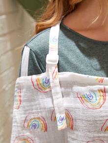 彩虹印花哺乳套 - 彩色 - 查看 3