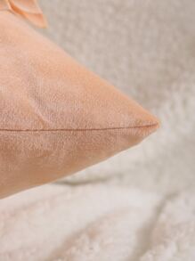 1pc Velvet Handmade Flower Decor Pillowcase - Multicolor - View 3