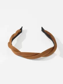 Twist Detail Headband - Brown - View 3
