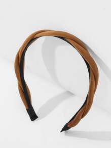 Twist Detail Headband - Brown - View 4