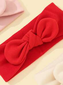 3pcs Baby Bow Decor Hair Band - Multicolor - View 4