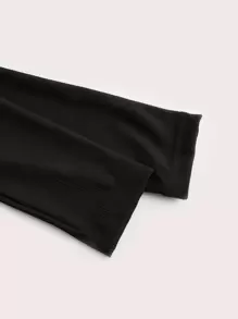 ROMWE Grunge Punk Skull & Floral Graphic Crop Tee, School - Multicolor - View 4