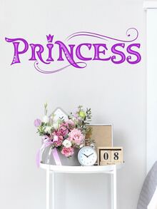 1入組字母圖案牆貼 - 紫色 - 查看 2