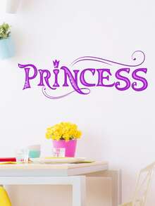 1入組字母圖案牆貼 - 紫色 - 查看 4