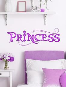 1入組字母圖案牆貼 - 紫色 - 查看 5