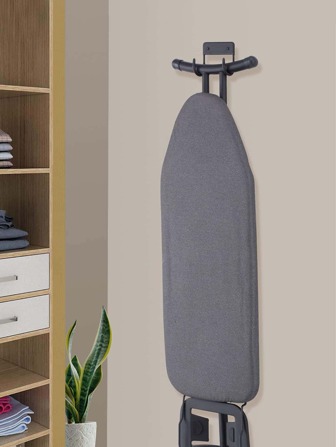 1pc Metal Wall Hook, Black Iron Alloy Wall Mounted Coat Rack For Home