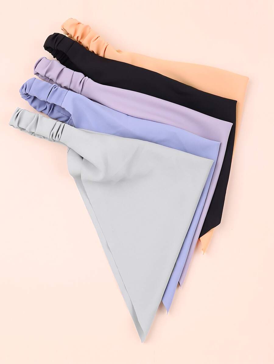 bilicaca 5pcs Girls Solid Hair Band - Multicolor - View 1