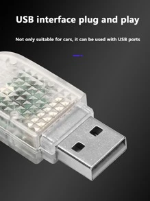 1 pieza Luz de coche USB