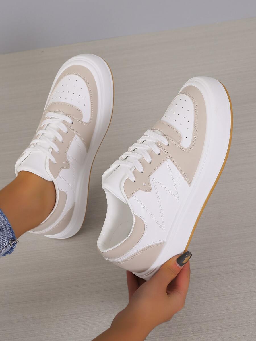 Women Casual Sports Shoes Outdoor Sneakers Flat Sole Tennis Shoes - Multicolor - View 1