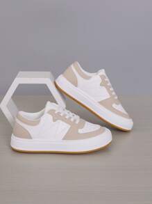 Women Casual Sports Shoes Outdoor Sneakers Flat Sole Tennis Shoes - Multicolor - View 3